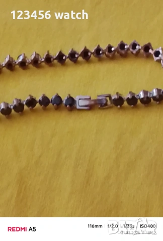 Красива тенис гривна със естествени камъни