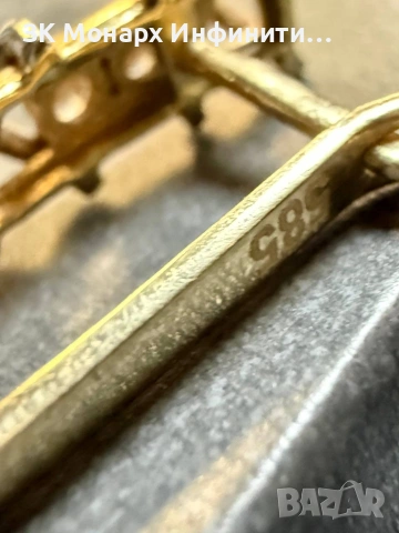 Златна обеца /585/, снимка 6 - Обеци - 54306082