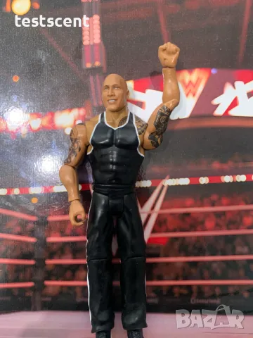 Екшън фигура WWE The Rock Скалата The Final Boss Basic mattel People's Champ figure играчка, снимка 8 - Други - 48829930