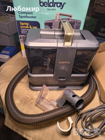 Перяща прахосмукачка за килими, тапицерия и автомобили, премахва разливи, петна и косми , снимка 3 - Прахосмукачки - 52233179