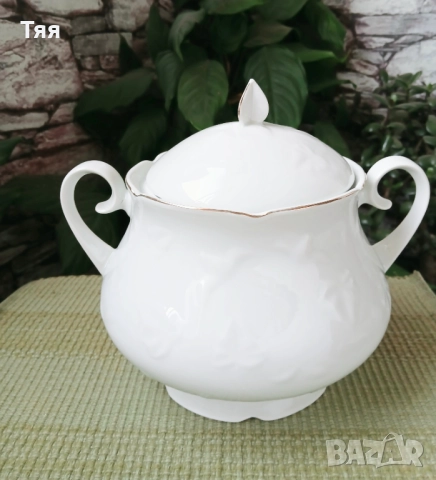 БГ порцелан бяла Шипка,  супник и солничка , снимка 6 - Сервизи - 52271177