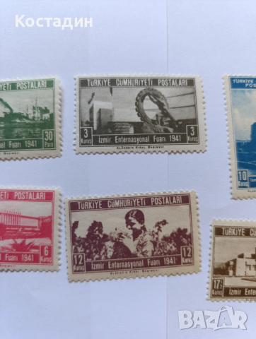 Пощенски марки Турция 1941, снимка 3 - Филателия - 53981027