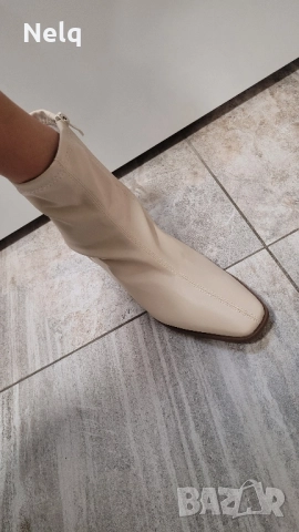 Кожени дамски боти, снимка 3 - Дамски боти - 51632641