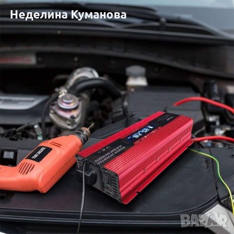 Инвертор с дисплей 12-220V, 2000W, снимка 2 - Аксесоари и консумативи - 34402618
