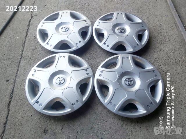 4 броя Оригинални тасове за Тоyota Yaris 14, снимка 2 - Аксесоари и консумативи - 50935652