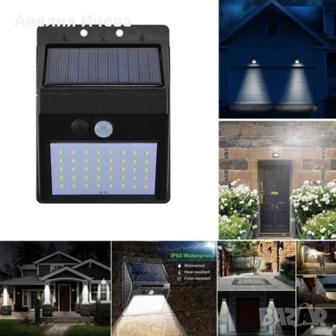 Градинска соларна лампа с 2,5-метров кабел H LED16, снимка 6 - Соларни лампи - 50663592