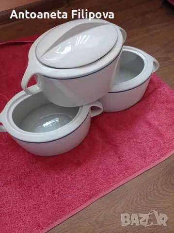 порцеланови супници с капак, снимка 1