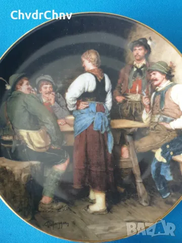 10бр Bareuther Бавария немска колекционерска декоративна порцеланова чиния-картина, снимка 4 - Картини - 50168696