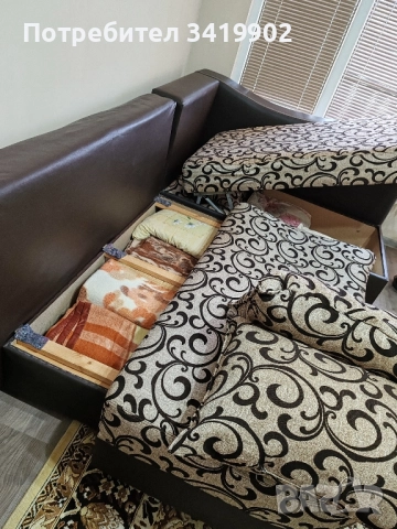 Диван с функция сън, снимка 7 - Дивани и мека мебел - 51818659