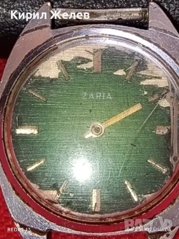 Стар механичен часовник мъжки ЗАРЯ СССР 17 камъка за ремонт части КОЛЕКЦИЯ 48071, снимка 3 - Антикварни и старинни предмети - 50149127