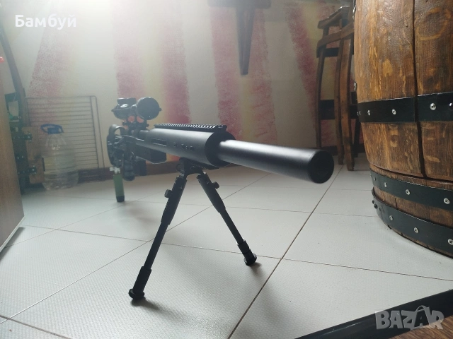 Airsoft Sniper MB4410D Bolt Action + Качествена оптика + Двунога – Отлично състояние