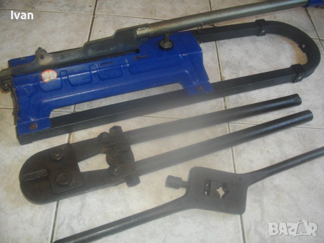 Гилотина Рязане Паркет Ламинат/Ножица Рязане Арматура/Плашка 5/8 Външни Резби На Тръби-Старо Качеств