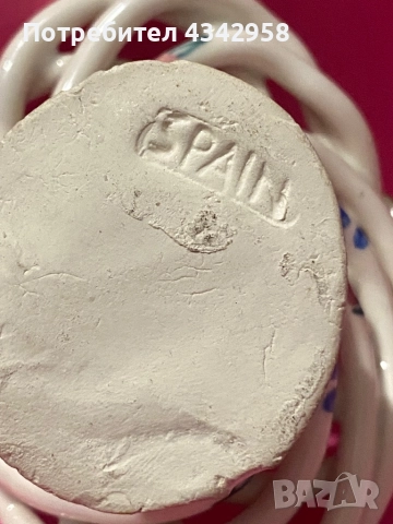 Порцеланова кошница. Испания.1960 г., снимка 7 - Антикварни и старинни предмети - 52514611