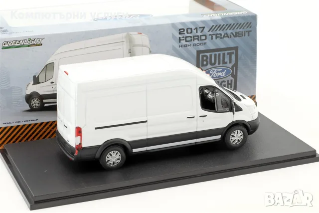 FORD TRANSIT MAXI Van 2017 - мащаб 1:43 на GreenLight моделът е нов в кутия, снимка 2 - Колекции - 55750543
