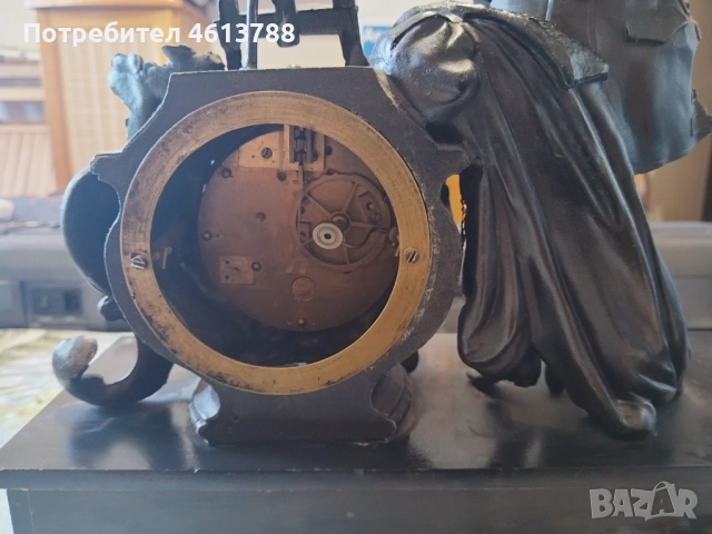Каминен френски часовник, снимка 9 - Антикварни и старинни предмети - 52157528