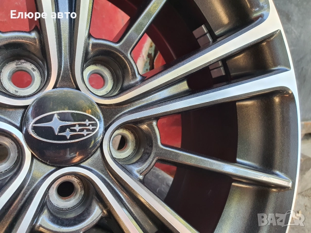 Джанти Субару,Subaru BRZ 5x100x7J17ет48, снимка 6 - Гуми и джанти - 51740302