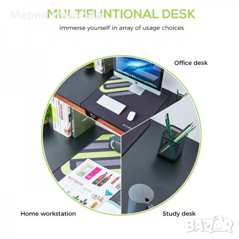 Геймърско бюро с аксесоари ERK-IOD-47B, снимка 2 - Бюра - 36662622