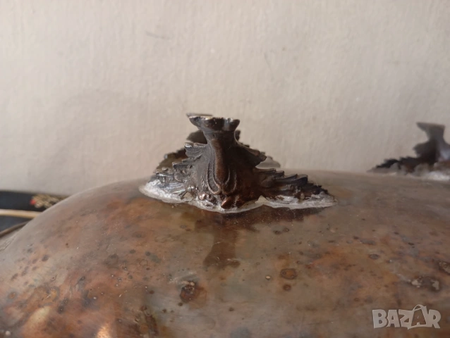 посребрена фруктиера арт деко, снимка 8 - Антикварни и старинни предмети - 54253311