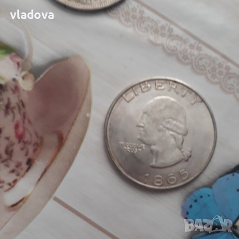 Монети 1851 и 1865 години реплика , снимка 3 - Антикварни и старинни предмети - 42498159