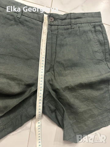 Ленени мъжки къси панталони Zara размерът е 31, снимка 6 - Къси панталони - 55753978