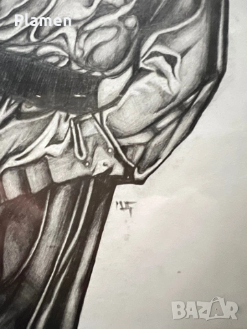 УНИКАТ КАРТИНА ЦВЯТКО ЦВЕТКОВ ЧЕРВЕН БРЯГ ПОДПИСАНА, снимка 3 - Картини - 54069422