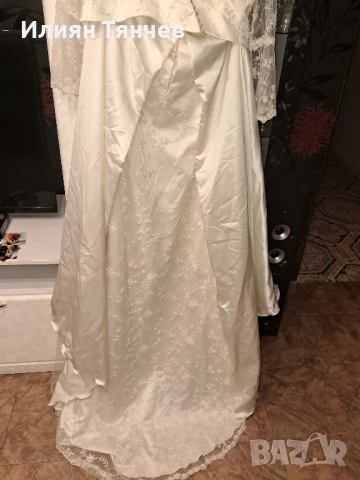 сватбена булчинска булченска рокля екрю голям размер, снимка 7 - Рокли - 51115748