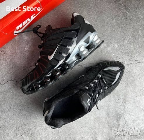 Nike Shox TL Black and Silver Мъжки Маратонки 40-46 Номер , снимка 4 - Маратонки - 52732331