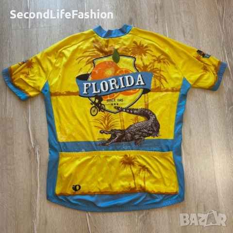 Велосипедна фланелка Pearl iZUMi Florida, серия Gator Select тениска L с 3 джоба, снимка 2 - Спортна екипировка - 52283099