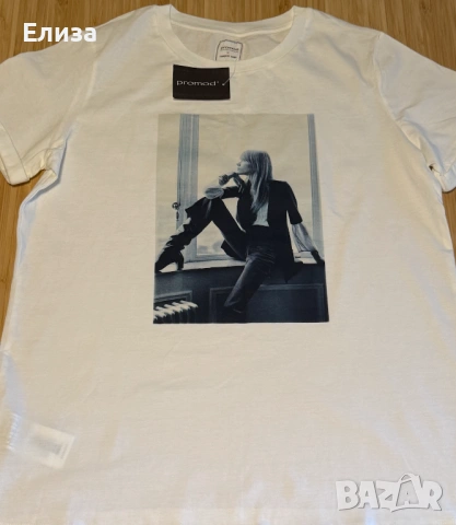 Дамска тениска PROMOD x Francoise Hardy