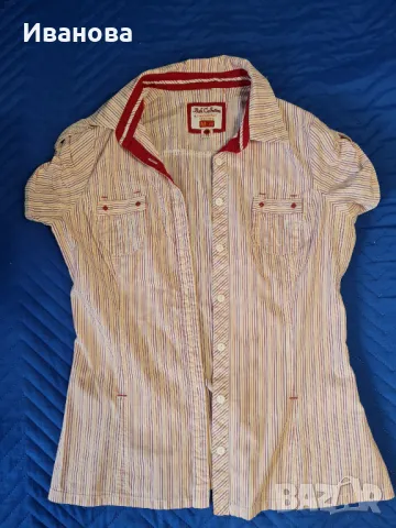 Дамска риза с къс ръкав