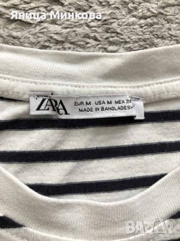 Дамска тениска Zara, снимка 5 - Тениски - 55713422