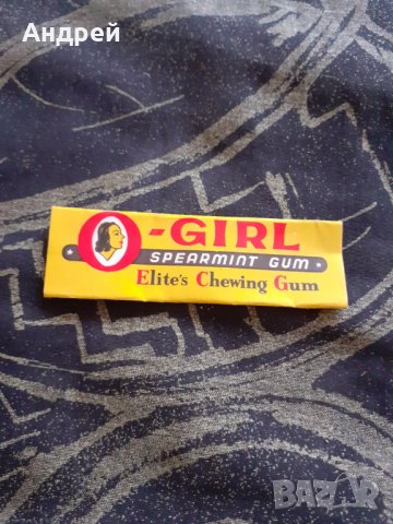 Стара опаковка от дъвка Girl