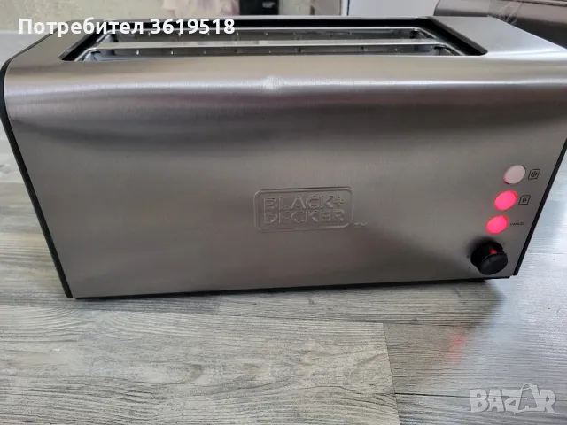 двоен тостер Black Decker, снимка 7 - Тостери - 49451879