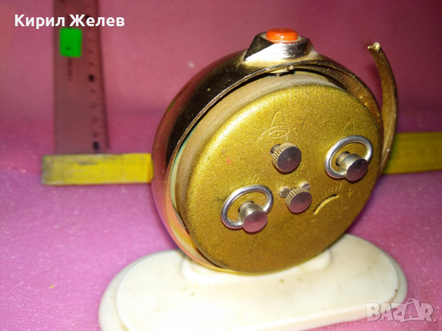SLAVA MADE in USSR СЛАВА ГЛОБУС Стар РЯДЪК КОЛЕКЦИОНЕРСКИ РУСКИ БУДИЛНИК МЕХ. ЧАСОВНИК СССР 40894, снимка 10 - Антикварни и старинни предмети - 44545314