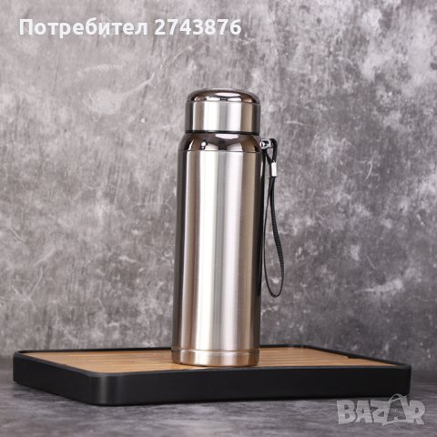  МЕТАЛЕН ТЕРМОС С ЦЕДКА ЗА ЧАЙ-1000МЛ., снимка 4 - Термоси - 40756303