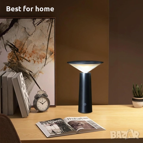 Безжична LED настолна лампа ACMHNC с тъч контрол,презареждаща се с USB, снимка 8 - Настолни лампи - 51933286