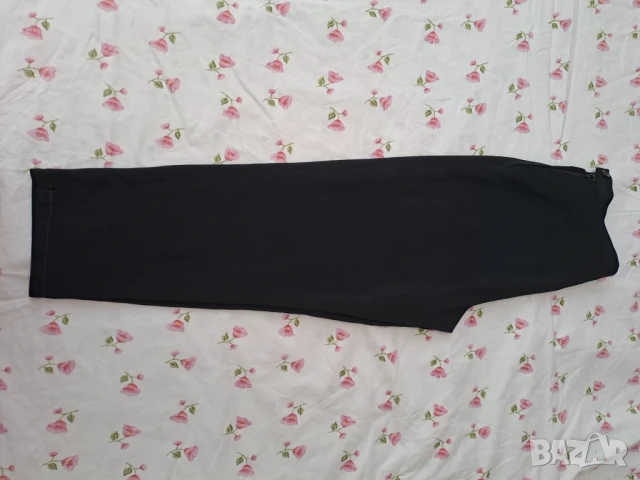 Дамски черен панталон по-широк, снимка 3 - Панталони - 50950915