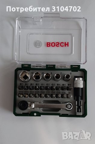 Bosch комплект накрайници, тресчотка и вложки, общо 27 части (2607017160), снимка 5 - Гедорета - 34342846