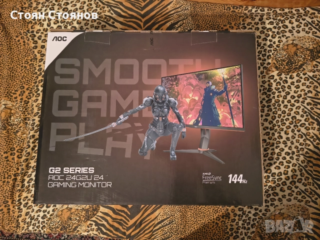 Монитор AOC 24G2U (144HZ), снимка 7 - Монитори - 52594075