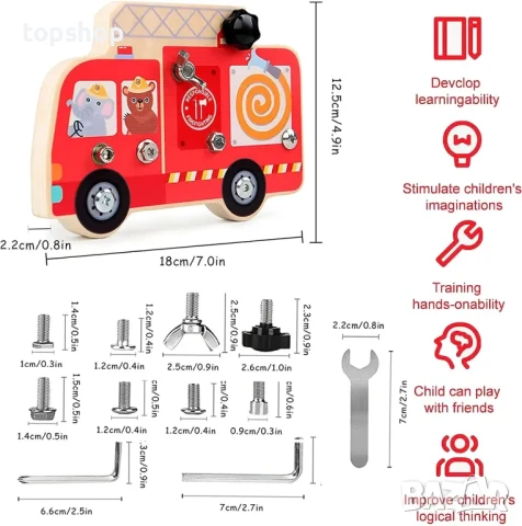 Забавна играчка конструктор за сглобяване EKKONG Монтесори Образователна играчка от 3 до 9+ години, снимка 5 - Образователни игри - 50511294