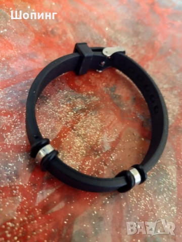 Стилна силиконова гривна, снимка 3 - Гривни - 52197275