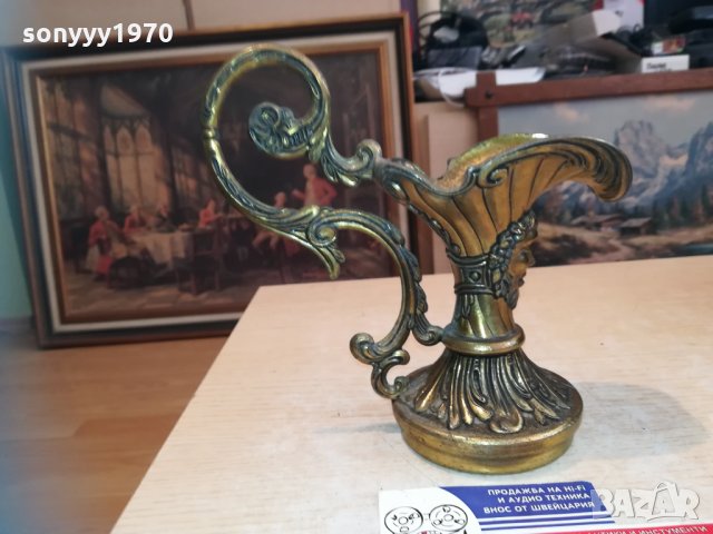 кана-горна част-мед/месинг-19х19х9см-внос холандия, снимка 13 - Колекции - 30474536