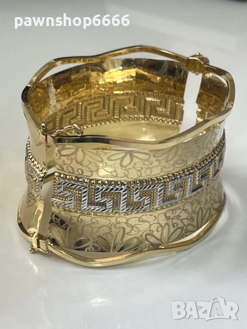 Златна гривна 14 карата , снимка 2 - Гривни - 51888023