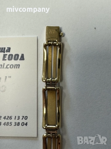 Златна гривна 13.26гр.22см., снимка 5 - Гривни - 52131573