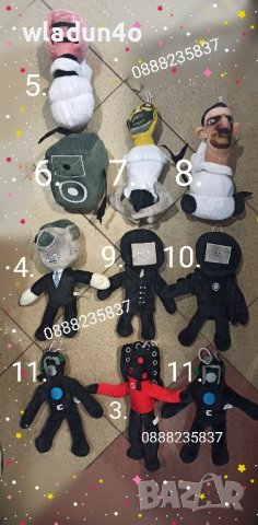 Skibidi Toilet / Скибиди Тойлет герои-6,50е, снимка 6 - Плюшени играчки - 42563277