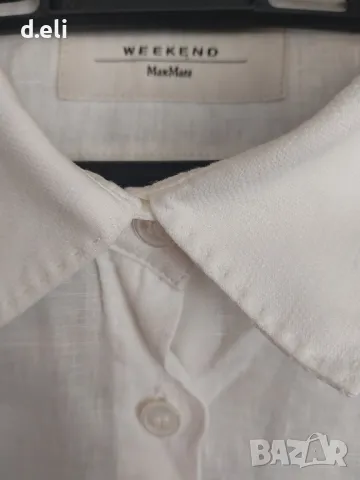 Max Mara. Size M 100% Лен Нова Бяла риза, снимка 2 - Ризи - 49880085