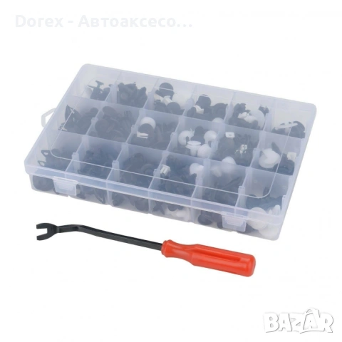 Комплект 421 авто клипсове + инструмент за демонтаж