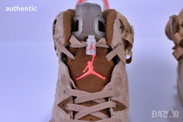 Nike AirJordan Retro 6 British Khaki, снимка 7 - Маратонки - 44313845