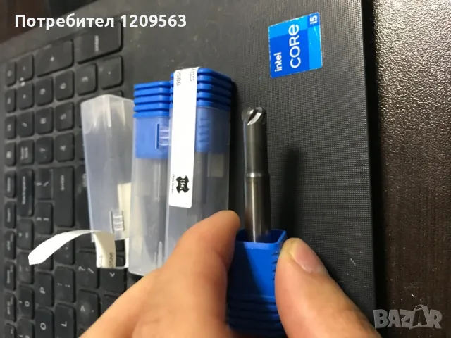 Нови Ерови  немски твърдосплавни фрезери с охлаждане OSG 7.5xR2, снимка 1