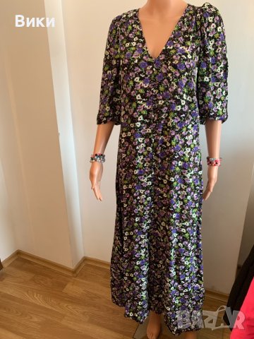 Дълга рокля на цветя, снимка 11 - Рокли - 40465046